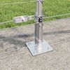 vidaXL Zaunpfosten Galvanisiert 25 x 0,8 m Stahl