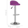 vidaXL Barhocker 2 Stk. Lila Kunstleder
