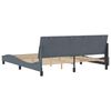 vidaXL Bettgestell ohne Matratze "Hanko" Dunkelgrau 180x200 cm Samt