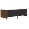 vidaXL Tagesbett mit Matratze USB Braun Stoff 90x200 cm