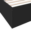 vidaXL Bettgestell Schwarz 200x200 cm Holzwerkstoff