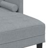 vidaXL Sofa Set mit Kissen 2 pcs Hellgrau Polyester