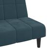 vidaXL Schlafsofa 2-Sitzer Blau Samt
