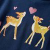 Kinder-Langarmshirt Marineblau 128