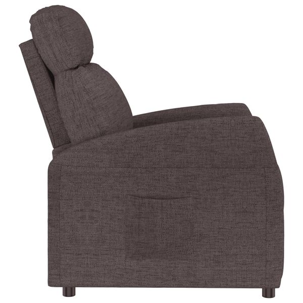 vidaXL Relaxsessel Dunkelbraun Stoff