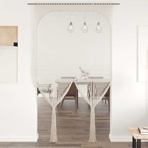 vidaXL Makramee Vorhang 140x240 cm Baumwolle