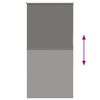vidaXL Verdunkelungsrollo Grau 80x175 cm Stoffbreite 75,7 cm Polyester