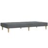 vidaXL Schlafsofa 2-Sitzer mit Hocker Hellgrau Stoff
