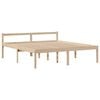 vidaXL Massivholzbett mit Regal ohne Matratze 180x200 cm Kiefernholz