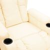 vidaXL Relaxsessel Creme Kunstleder
