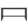 vidaXL Esstischbank 2 pcs Graues Sonoma 100 x 32,5 x 48,5 cm