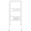 vidaXL Badezimmer Waschtischgestell Wei&szlig; 59x38x83 cm Eisen