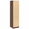 vidaXL Kleiderschrank Braun Eichen-Optik 50x50x200 cm Holzwerkstoff