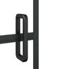 vidaXL Faltbare Duschkabine ESG 120x140 cm Schwarz