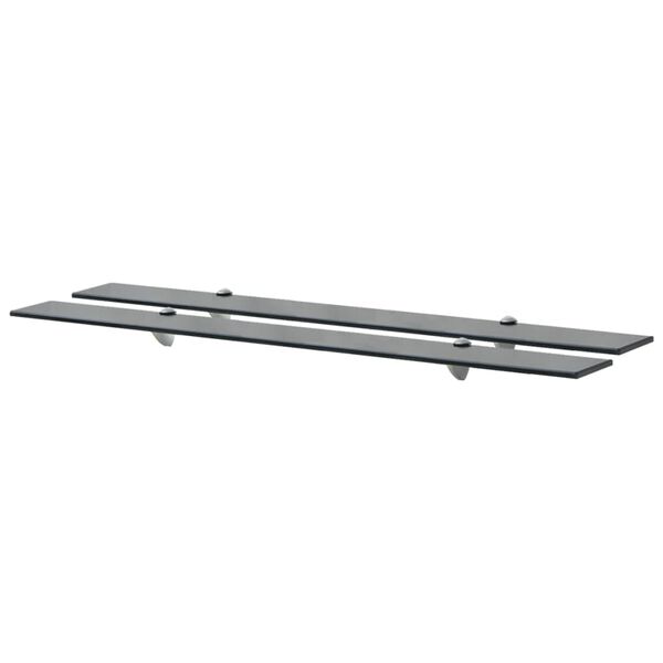 vidaXL Schweberegale 2 Stk. Glas 100x10 cm 8 mm
