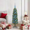 vidaXL K&uuml;nstlicher Weihnachtsbaum mit 150 LEDs mit St&auml;nder Gr&uuml;n 120 cm