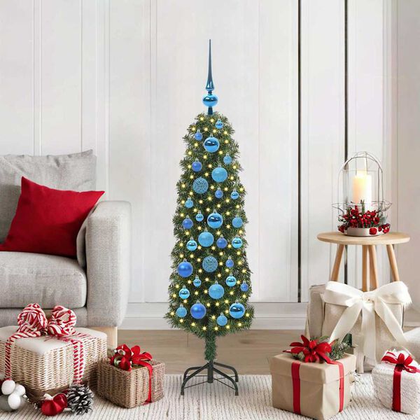vidaXL K&uuml;nstlicher Weihnachtsbaum mit 150 LEDs mit St&auml;nder Gr&uuml;n 120 cm