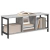 vidaXL B&uuml;cherregal Graues Sonoma 102 x 32 x 40,5 cm Holzwerkstoff