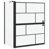 vidaXL Bad-Duschschirm Schwarz und Transparent 100 x 68 x 128 cm