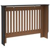 vidaXL Heizk&ouml;rperverkleidung Schwarz 112x19x81,5 cm MDF
