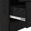 vidaXL Schreibtisch mit Schubladen 2 pcs Schwarz Eichen-Optik