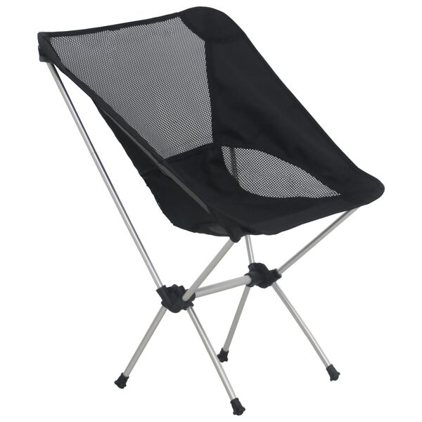 vidaXL Klappbare Campingstühle 2 Stk. mit Tragetasche 54x50x65 cm Alu