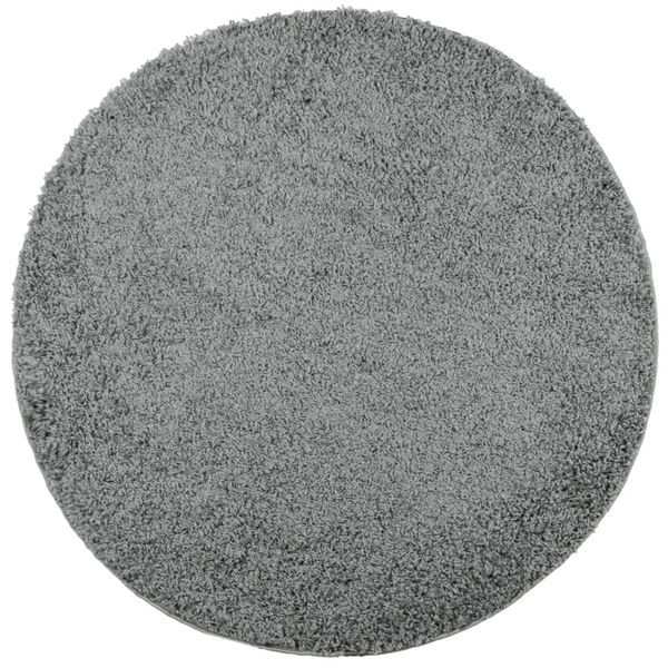 vidaXL Teppich Shaggy Hochflor Modern Gr&uuml;n &Oslash; 160 cm