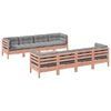 vidaXL 9-tlg. Garten-Sofagarnitur mit Kissen Massivholz Douglasie