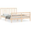 vidaXL Massivholzbett ohne Matratze 160x200 cm Kiefernholz