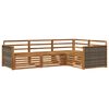 vidaXL Outdoor-Sofagarnitur 4 stk. Natur Massivholz Akazie