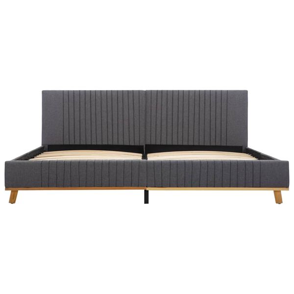 vidaXL Bettgestell Hellgrau Stoff 180&times;200 cm