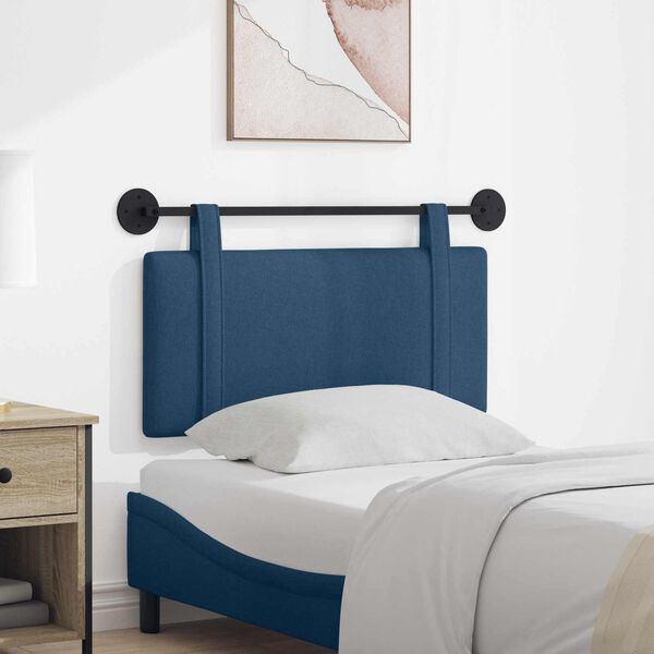 vidaXL H&auml;ngevorderseite Wandmontiert Uni Blau 100 x 55 x 5 cm Stoff