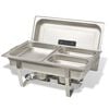 vidaXL Chafing Dish Set 2-tlg. Edelstahl