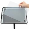 vidaXL Podest-Posterst&auml;nder Silber A4 PVC und Stahl