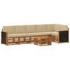 vidaXL Outdoor-Sofagarnitur 6 stk. Natur