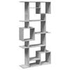 vidaXL B&uuml;cherregal Betongrau 92x29x188 cm Holzwerkstoff