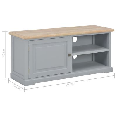 vidaXL TV-Schrank Grau 90x30x40 cm Holz