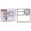 H&S Collection Wandregal mit Spiegel 40x10x40 cm