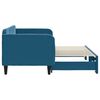 vidaXL Tagesbett Ausziehbar Blau 80x200 cm Samt