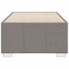vidaXL Bettgestell ohne Matratze Taupe 90x200 cm Stoff