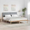 vidaXL Bettgestell Braun und hellgrau 180 x 200 cm Massivholz Kiefer