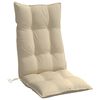 vidaXL Hochlehner-Auflagen 4 Stk. Beige Oxford-Gewebe