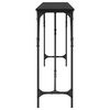 vidaXL Konsolentisch Schwarz Eichen-Optik 200 x 29 x 75 cm