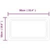 vidaXL LED-Badspiegel 50x90 cm