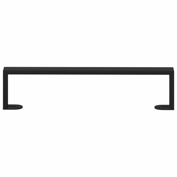 vidaXL M&ouml;belbeine 12 pcs Schwarz 436 x 40,5 x 100 mm Eisen
