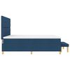 vidaXL Boxspringbett mit Matratze mit Kopfteil Blau 180 x 200 cm Stoff