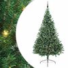 vidaXL K&uuml;nstlicher vorbeleuchteter Weihnachtsbaum Gr&uuml;n 240 cm PVC