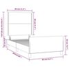 vidaXL Bettgestell ohne Matratze Dunkelbraun 80x200 cm Stoff