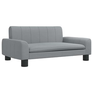 vidaXL Hundebett Hellgrau 70x45x30 cm Stoff