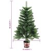 vidaXL Künstlicher Weihnachtsbaum Naturgetreue Nadeln 90 cm Grün
